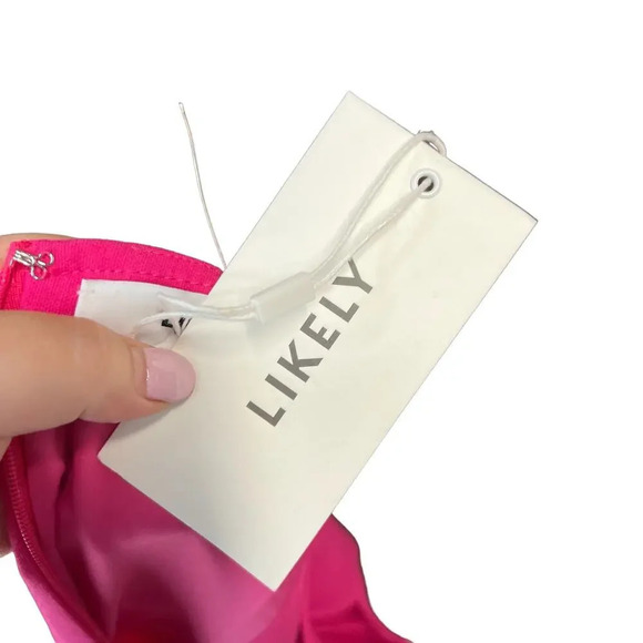 LIKELY Cordelia Dress in Fuchsia‎ Hot Pink Sleeveless Size 8 - Picture 11 of 14